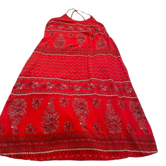 Old Navy Women’s Red
Maxi Patterned Cross Straps-Size Large-Floral, Boho - Picture 3 of 10